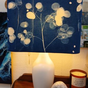 Oblong Lampshade Printed with Honesty (2)